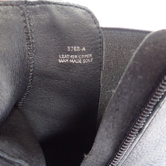 Avellini Leather Ankle Boot Booties Women's Size 37 Chunky Heeled - Picture 9 of 10